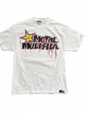 Y2K Metal Mulisha Rockstar Energy Graffiti T Shirt Mens XL